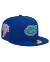 NEW ERA MEN'S ROYAL FLORIDA GATORS THROWBACK 59FIFTY FITTED HAT