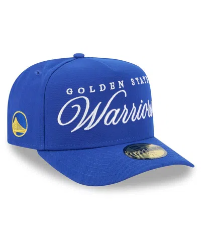New Era Men's Royal Golden State Warriors 2025 Nba Draft A-frame 59fifty Fitted Hat In Blue