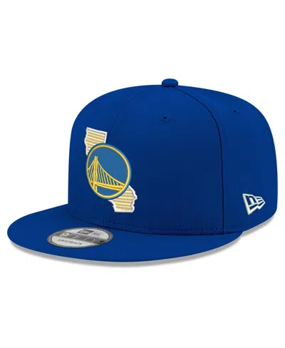 New Era Men's Royal Golden State Warriors State Pride 9fifty Snapback Hat In Blue
