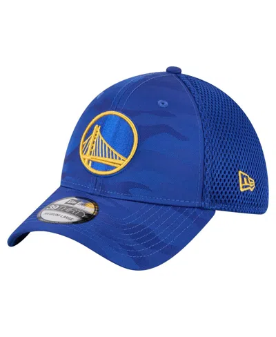 New Era Men's Royal Golden State Warriors Subtle Camo 39thirty Flex Hat