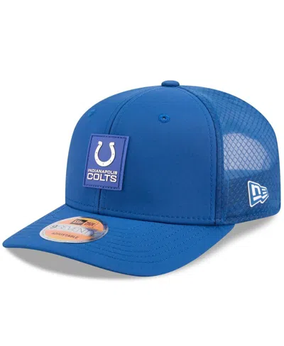 New Era Men's Royal Indianapolis Colts 2025 Sideline 9seventy Trucker Adjustable Hat In Blue