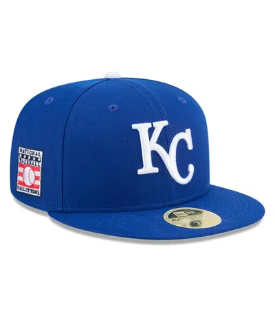 New Era Men's Royal Kansas City Royals Baseball Hall Of Fame 59fifty Fitted Hat In Blue