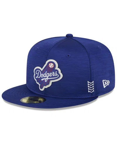 NEW ERA MEN'S ROYAL LOS ANGELES DODGERS 2024 CLUBHOUSE 59FIFTY FITTED HAT