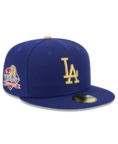 New Era Men's Royal Los Angeles Dodgers 2025 Gold Collection 59fifty Fitted Hat
