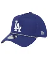 New Era Men's Royal Los Angeles Dodgers 39thirty A-frame Perforated Flex Hat In Blue