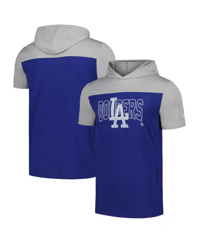 New Era Men's Royal Los Angeles Dodgers Active Brushed Hoodie T-shirt