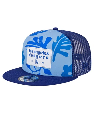 New Era Men's Royal Los Angeles Dodgers Bikini Bottom Trucker 9fifty Snapback Hat