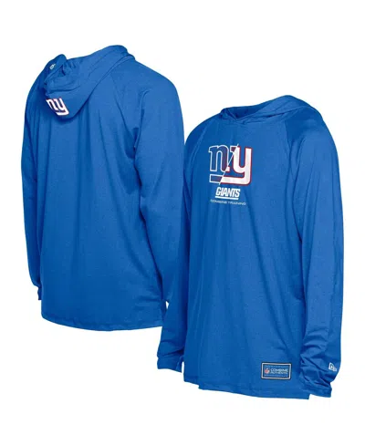 New Era Men's Royal New York Giants Functional Fandom Hoodie In Blue