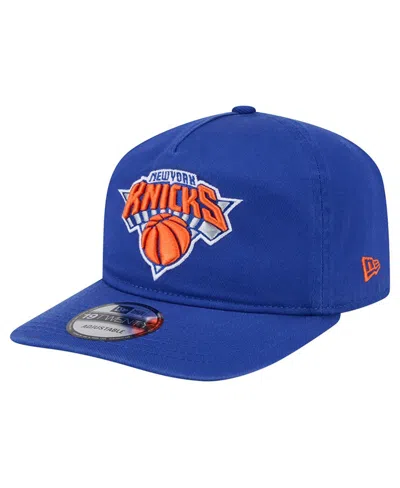 New Era Men's Royal New York Knicks Cotton 19twenty Adjustable Hat In Blue