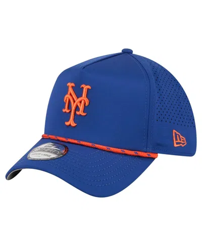 New Era Men's Royal New York Mets 39thirty A-frame Perforated Flex Hat In Blue