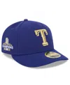 New Era Men's Royal Texas Rangers 2024 Gold Collection Low Profile 59fifty Fitted Hat In Royal