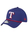 New Era Men's Royal Texas Rangers 39thirty A-frame Perforated Flex Hat In Blue
