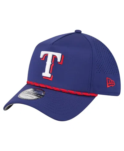 New Era Men's Royal Texas Rangers 39thirty A-frame Perforated Flex Hat In Blue