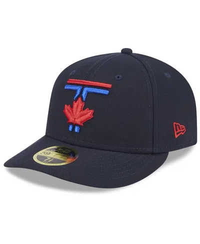 New Era Men's Royal Toronto Blue Jays 2024 City Connect Low Profile 59fifty Fitted Hat In Navy