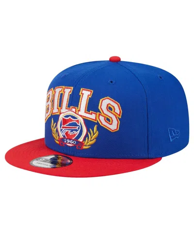 New Era Men's Royal/red Buffalo Bills Team Establish 9fifty Snapback Hat In Royal,red