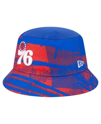 New Era Men's Royal/red Philadelphia 76ers Tip-off Bucket Hat