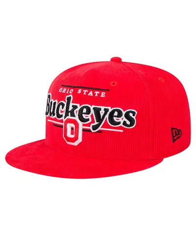 New Era Men's Scarlet Ohio State Buckeyes Display 9fifty Snapback Hat