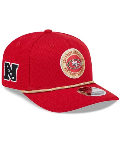 New Era Men's Scarlet San Francisco 49ers 2024 Sideline 9seventy Stretch-snap Hat