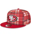 New Era Men's Scarlet San Francisco 49ers 2024 Sideline Statement 9fifty Snapback Hat In Scarlet
