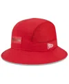 New Era Men's Scarlet San Francisco 49ers 2025 Sideline Bucket Hat In Red