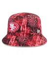 New Era Men's Scarlet San Francisco 49ers Shibori Bucket Hat In Scarlet