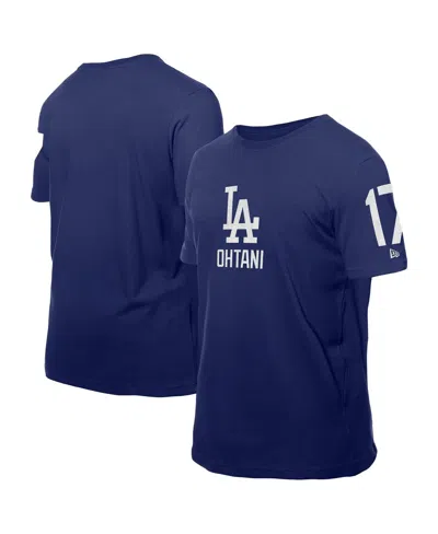 New Era Men's Shohei Ohtani Royal Los Angeles Dodgers Design Lab Name Number T-shirt In Blue