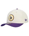 New Era Men's Stone Minnesota Vikings Loyal Corduroy 9seventy Adjustable Hat In White