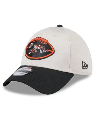 New Era Men's Stone/black Cincinnati Bengals 2024 Sideline Historic 39thirty Flex Hat In Stone,black