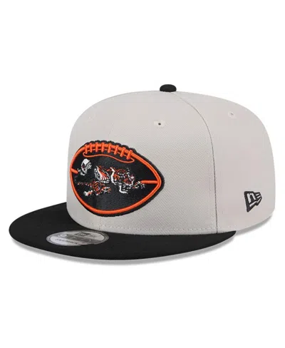 New Era Men's Stone/black Cincinnati Bengals 2024 Sideline Historic 9fifty Snapback Hat In Stone,black