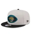 New Era Men's Stone/black Jacksonville Jaguars 2024 Sideline Historic 9fifty Snapback Hat In Stone,black