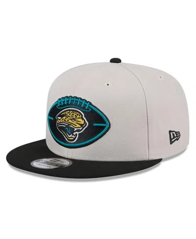 New Era Men's Stone/black Jacksonville Jaguars 2024 Sideline Historic 9fifty Snapback Hat In Stone,black