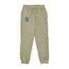 New Era Men's Sweatpants Mlb Emb Logo R Jogger Neyyan Washed Khaki In Green