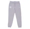 New Era Mlb League Essential Jogger Neyyan Men's Sweatpants Heather Grey/white In Gray
