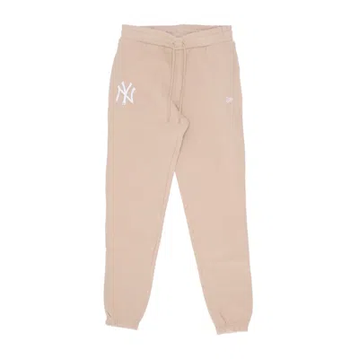 New Era Men's Sweatpants Mlb Team Logo Jogger Neyyan Light Beige/white In Neutral