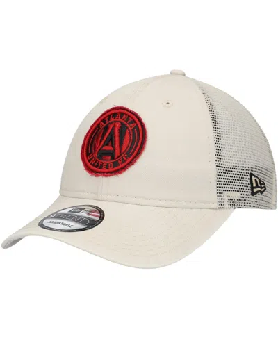 New Era Men's Tan Atlanta United Fc Game Day 9twenty Adjustable Trucker Hat