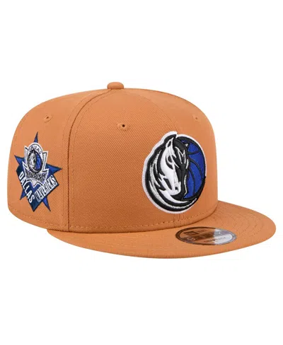 New Era Men's Tan Dallas Mavericks Color Pack 9fifty Snapback Hat