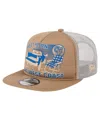 New Era Men's Tan Los Angeles Rams Meet Me 9fifty Snapback Hat In Tan