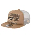 New Era Men's Tan Cincinnati Bengals Meet Me 9fifty Snapback Hat In Tan
