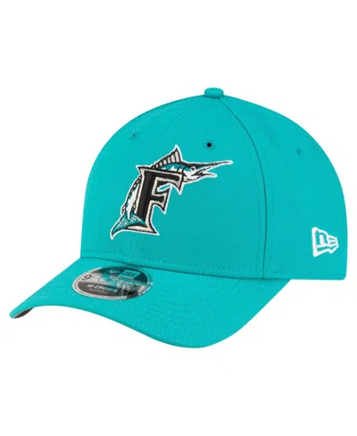 New Era Men's Teal Florida Marlins Player Replica 9forty Adjustable Hat