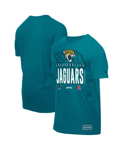 New Era Men's Teal Jacksonville Jaguars 2025 Nfl Training Camp T-shirt In Blue