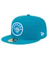 New Era Men's Teal Jacksonville Jaguars Checkered 59fifty Fitted Hat In Teal
