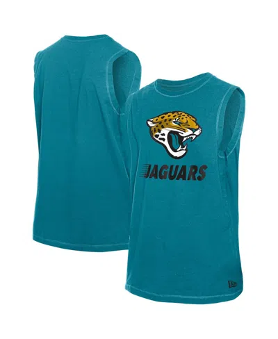 New Era Men's Teal Jacksonville Jaguars Leisure Collection Tank Top In Blue