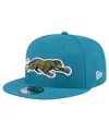 New Era Men's Teal Jacksonville Jaguars Throwback Crawl Standard 9fifty Snapback Hat In Teal