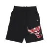 New Era Men's Tracksuit Shorts Nba Infill Graphic Shorts Chibul Black/front Door Red In Black