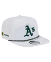 New Era Men's White Athletics Perforated Golfer Snapback Hat