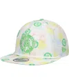 New Era Men's White Milwaukee Bucks Palm Trees And Waves Golfer Adjustable Hat In White