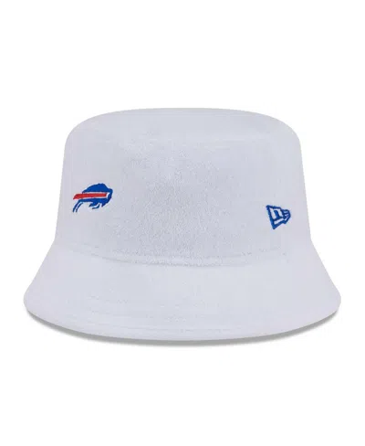 New Era Men's White Buffalo Bills Court Sport Terry Bucket Hat