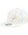 New Era Men's White Chicago Bulls Palm Trees And Waves Golfer Adjustable Hat In White