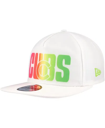 New Era Men's White Chicago Cubs Spring Spectrum Golfer Snapback Hat