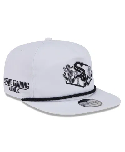 New Era Men's White Chicago White Sox 2025 Spring Training Palm Golfer Snapback Hat